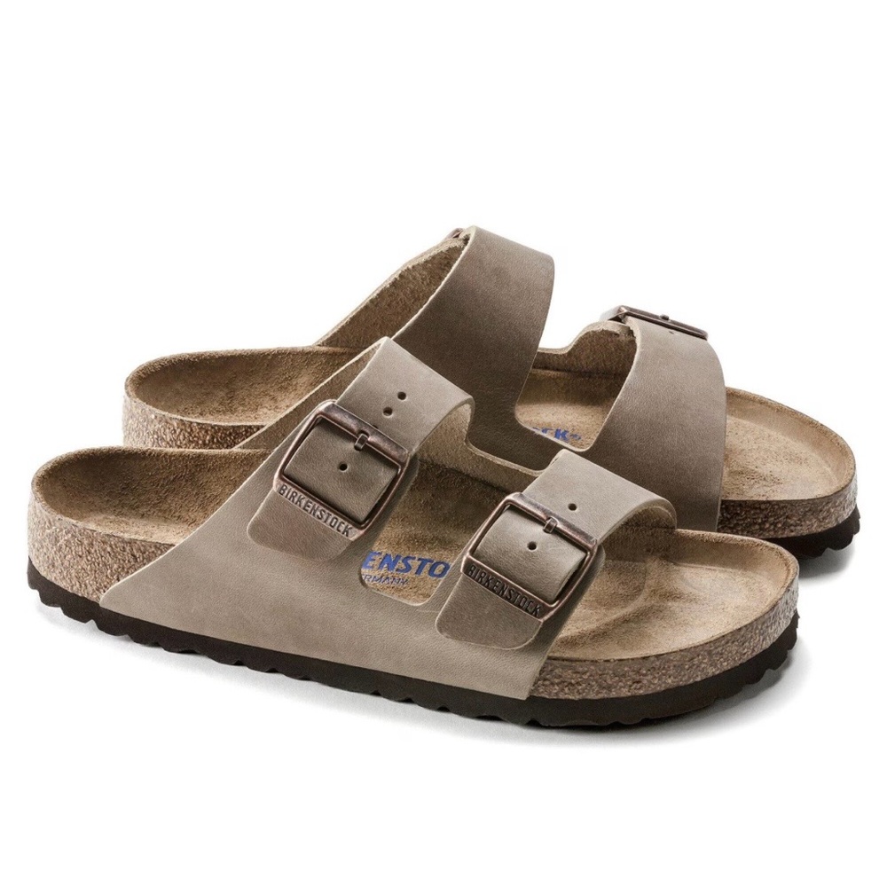 Brand new Birkenstock Unisex Arizona Soft Footbed Leather Sandals - 37